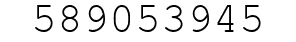 Number 589053945.