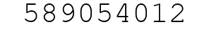 Number 589054012.