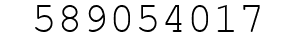 Number 589054017.