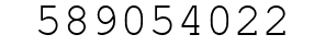 Number 589054022.