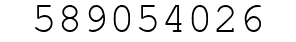 Number 589054026.
