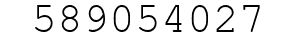 Number 589054027.