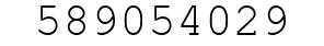 Number 589054029.