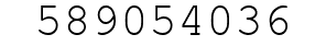Number 589054036.