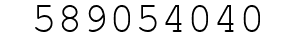 Number 589054040.
