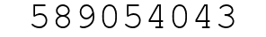 Number 589054043.