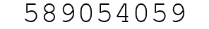 Number 589054059.