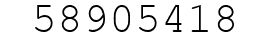 Number 58905418.