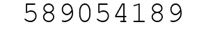 Number 589054189.