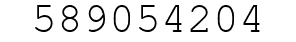 Number 589054204.