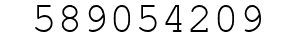 Number 589054209.