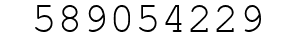 Number 589054229.