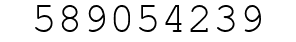 Number 589054239.