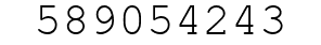 Number 589054243.