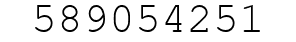 Number 589054251.