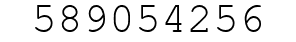Number 589054256.