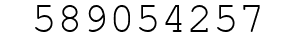 Number 589054257.