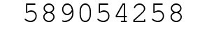 Number 589054258.
