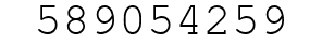 Number 589054259.