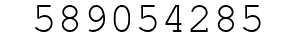 Number 589054285.