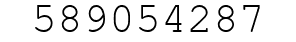 Number 589054287.
