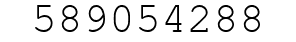 Number 589054288.