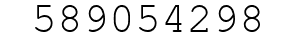 Number 589054298.