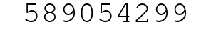 Number 589054299.