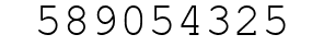 Number 589054325.