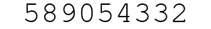 Number 589054332.