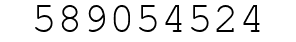 Number 589054524.