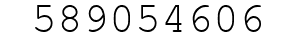 Number 589054606.