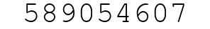 Number 589054607.