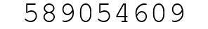 Number 589054609.