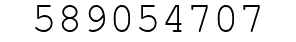 Number 589054707.