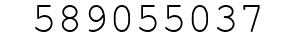 Number 589055037.