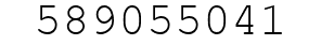 Number 589055041.