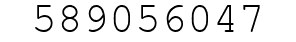 Number 589056047.