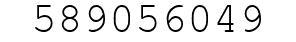 Number 589056049.