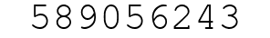Number 589056243.
