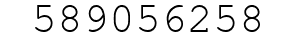 Number 589056258.