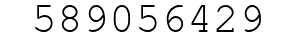 Number 589056429.