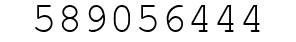 Number 589056444.