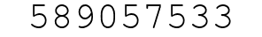 Number 589057533.
