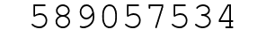Number 589057534.