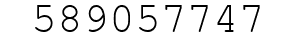 Number 589057747.