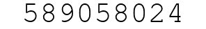Number 589058024.