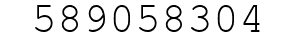 Number 589058304.