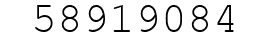 Number 58919084.