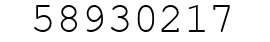 Number 58930217.